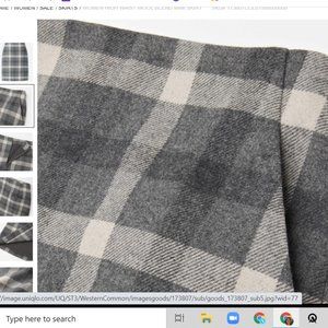 Uniqlo Plaid Miniskirt